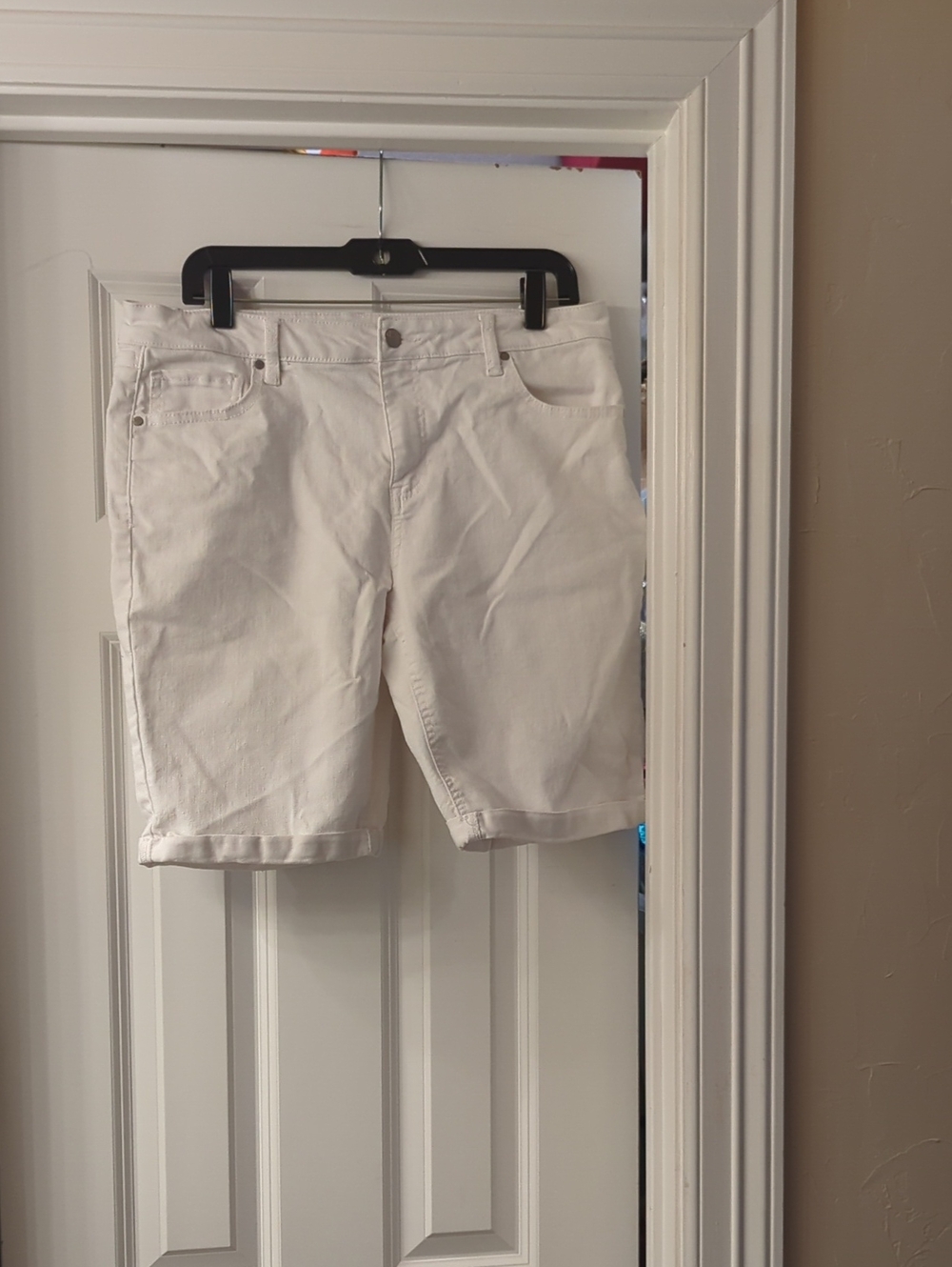Women's White Denim Shorts